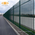Euro style galvanized metal high security palisade fencing